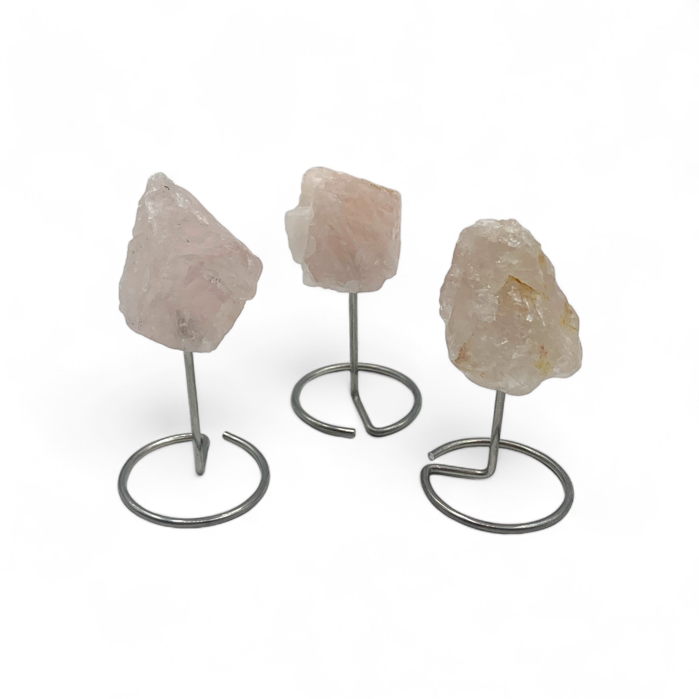 Rose Quartz Raw on Stand $20